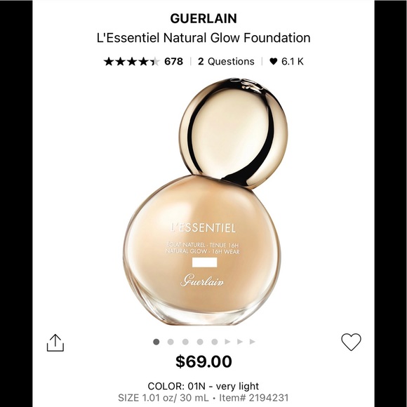 GUERLAIN Other - 🆕 Guerlain L'Essentiel Natural Glow Foundation